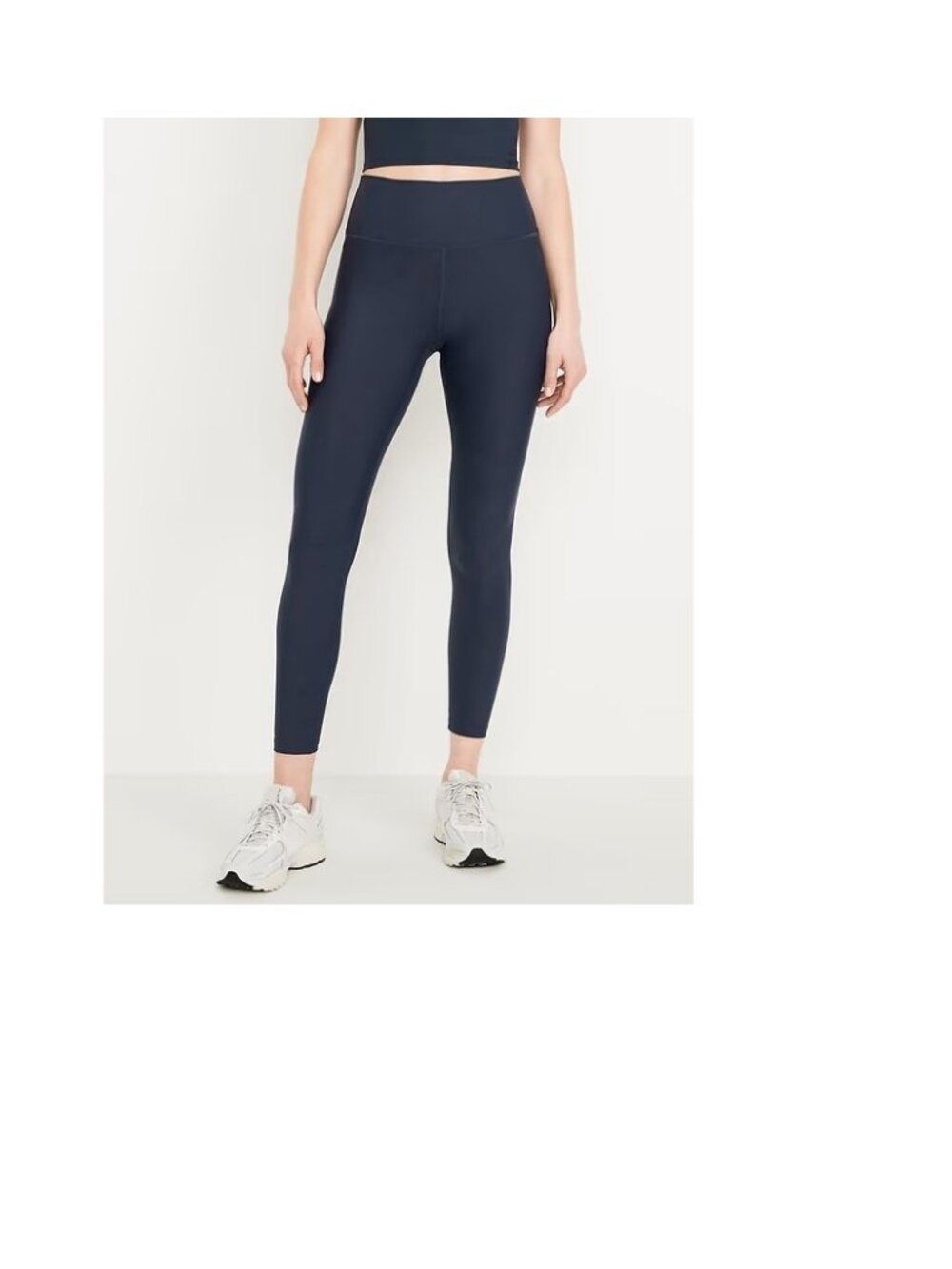 Old Navy Active Powersoft High Rise Leggings Navy - Medium Petite